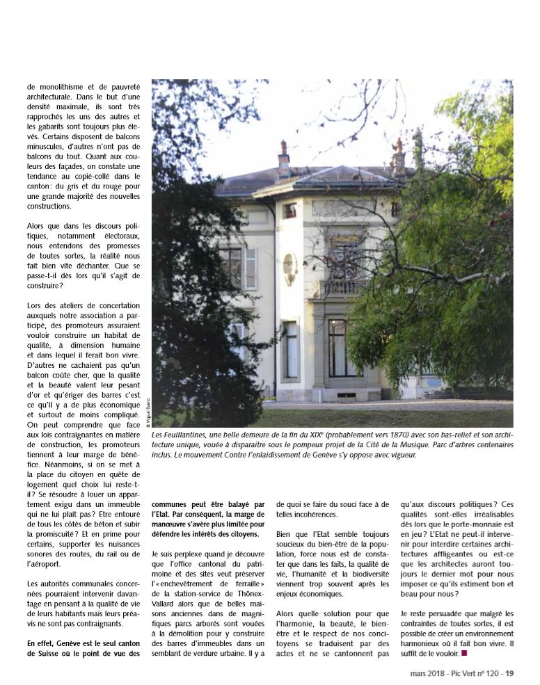 Quelle qualité architecturale pour Genève ? page 2