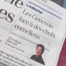 Genève le premier août 2018 - Les Genevois face à des choix cornéliens