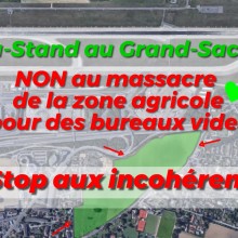 Non au massacre de la zone agricole pour des bureaux vides